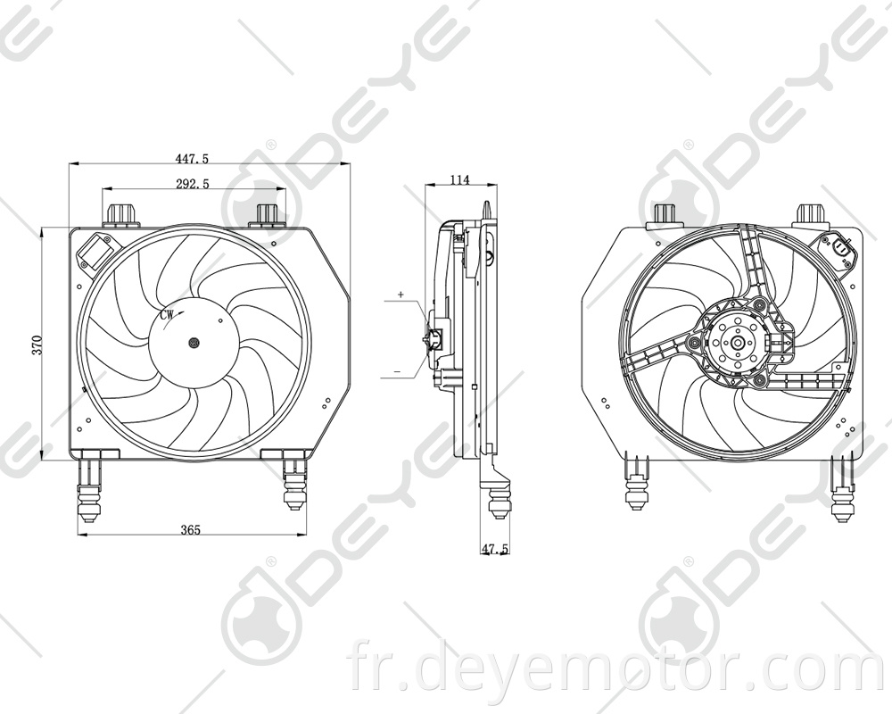 97FB8C607AA/DA/DH 1020253 1020914 moteur de ventilateur de refroidissement de radiateur 12v pour FORD FIESTA COURIER MAZDA 121